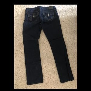 True Religion Jeans with Grey Stitch SIZE 32